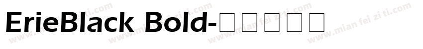 ErieBlack Bold字体转换